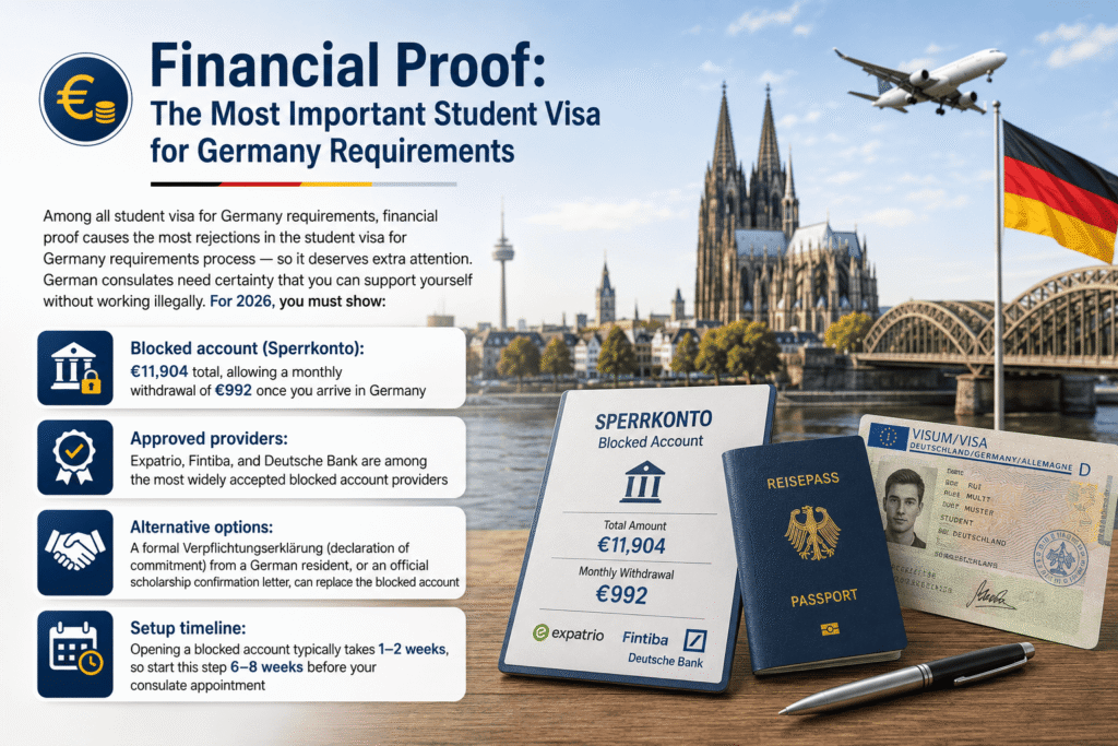 Financial Proof: The Most Important Student Visa for Germany Requirements
