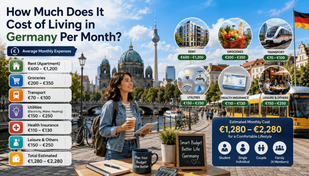 How Much Does It Cost of Living in Germany Per Month?