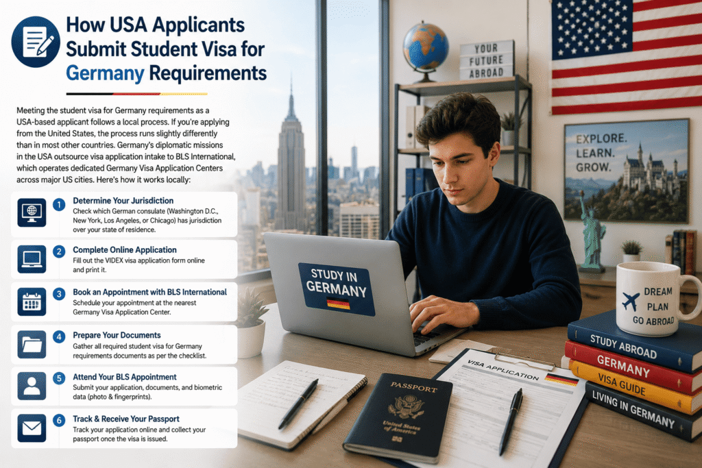 How USA Applicants Submit Student Visa for Germany Requirements