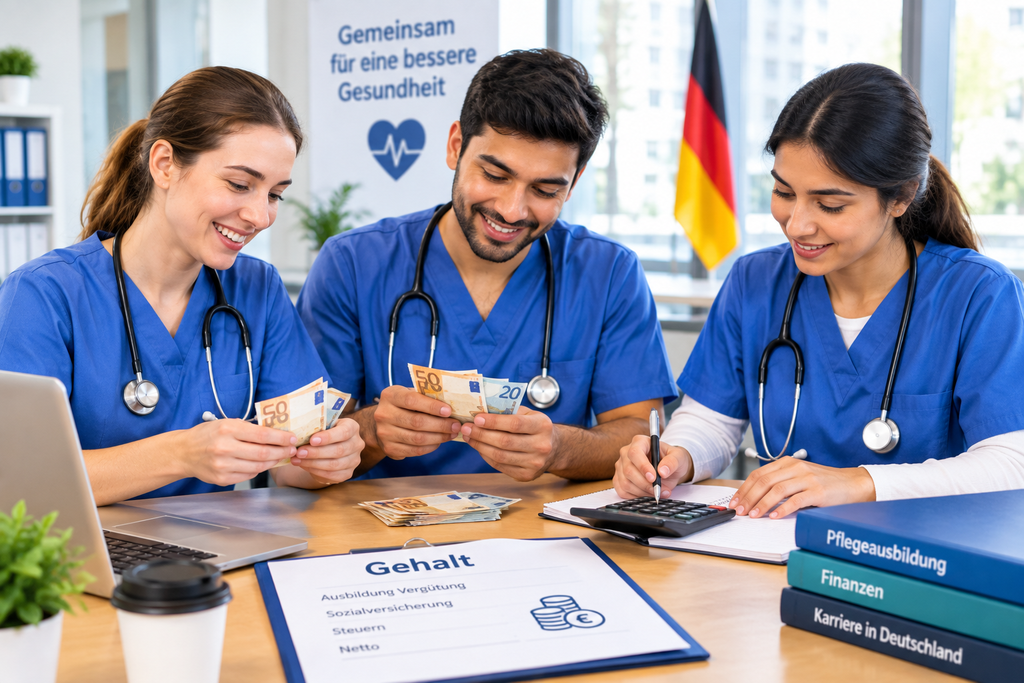 Salary During Nursing Ausbildung in Germany for Foreigners