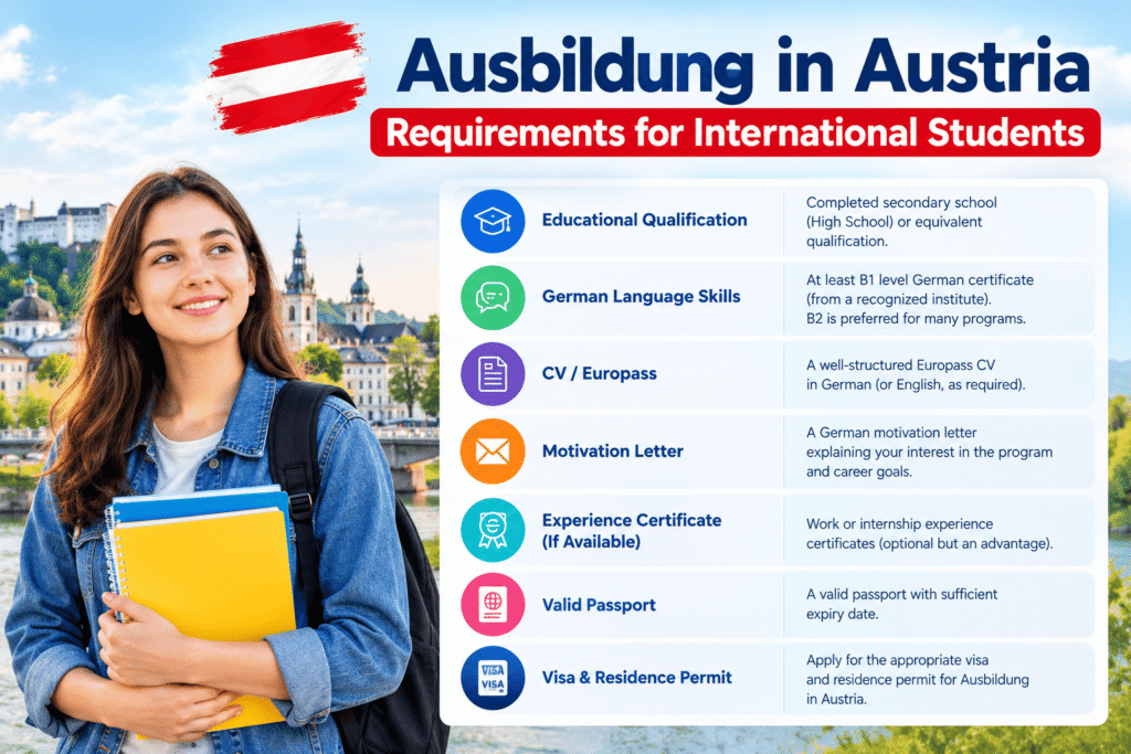 Ausbildung in Austria Requirements for International Students