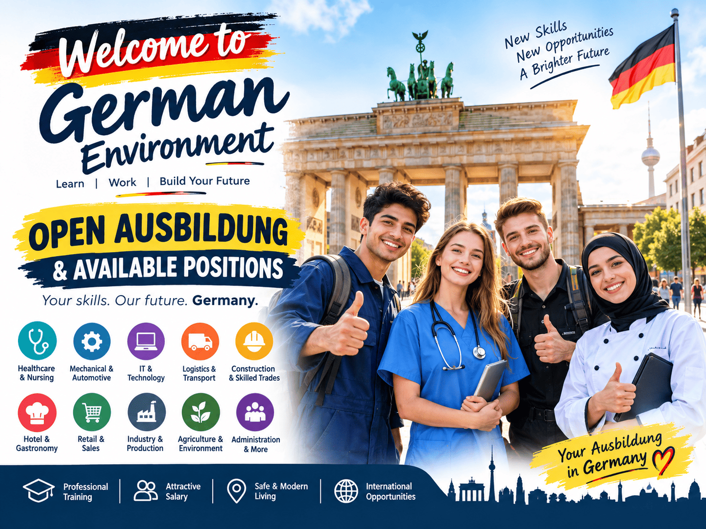 open ausbildung positions in germany